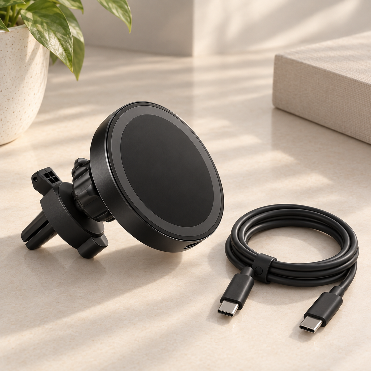 Magnetic Phone Mount with Charger